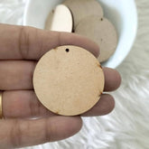 2 Inch WITH HOLE MDF Cutout Shapes for Painting & Craft – Wooden DIY MDF Board for Keychain , Hanging Gift 2.2 MM