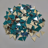 Triangle Shape Glass mirrors for Lippan Art / Mandala Art 50g