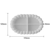 Oval Shape With Round Bubble Border Mould