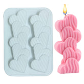 Heart wave candle mould