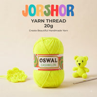 Oswal Cashmilon Yarn Thread – 20g ( Lime Yellow Colour )