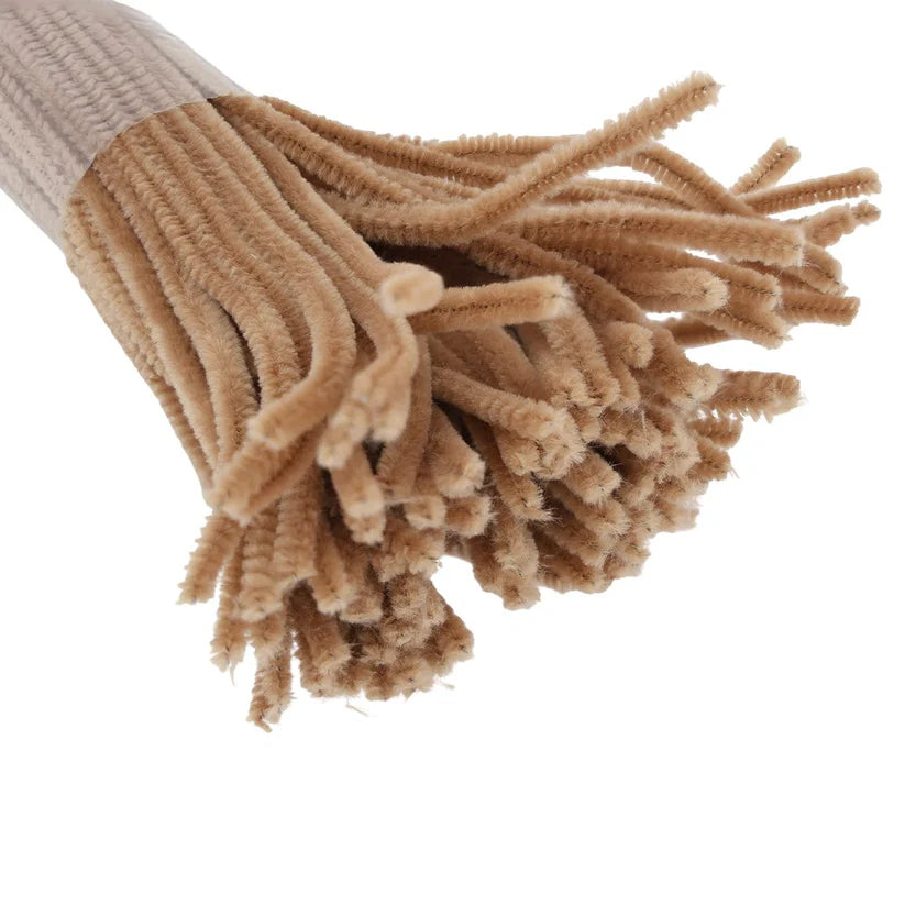 Tussar(faun) color Pipe Cleaners, Pipe Cleaners Craft, Arts and Crafts for Kids, Crafts, Craft Supplies, Art Supplies (pack of 100)