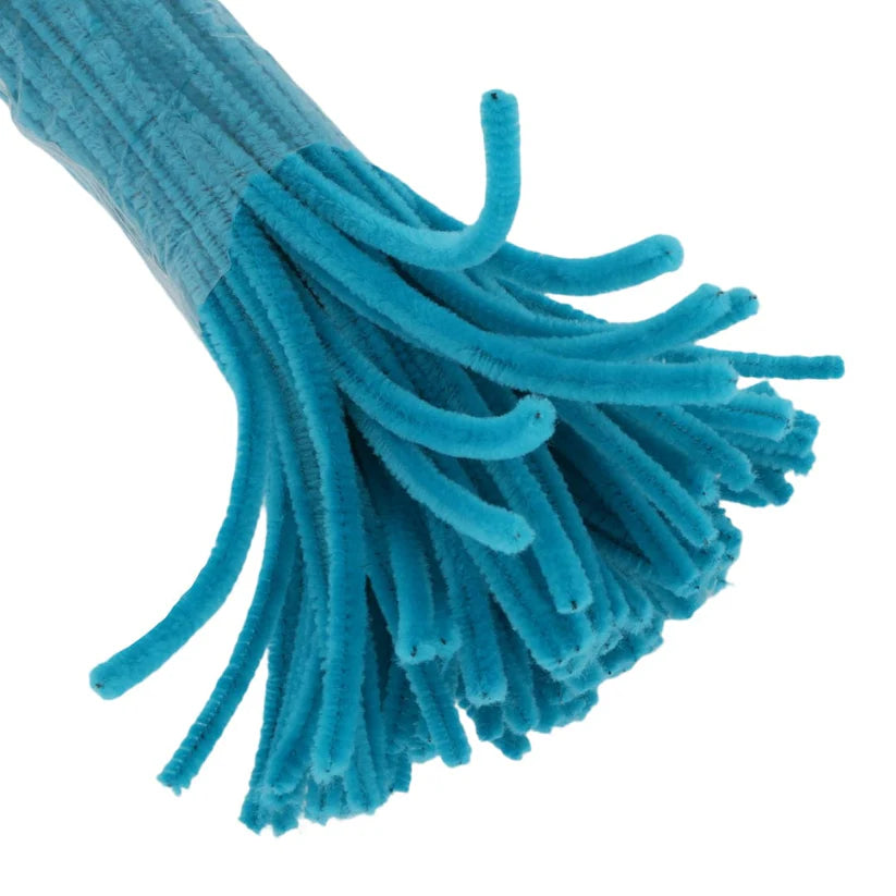 Peacock Blue color Pipe Cleaners, Pipe Cleaners Craft, Arts and Crafts for Kids, Crafts, Craft Supplies, Art Supplies (pack of 100)