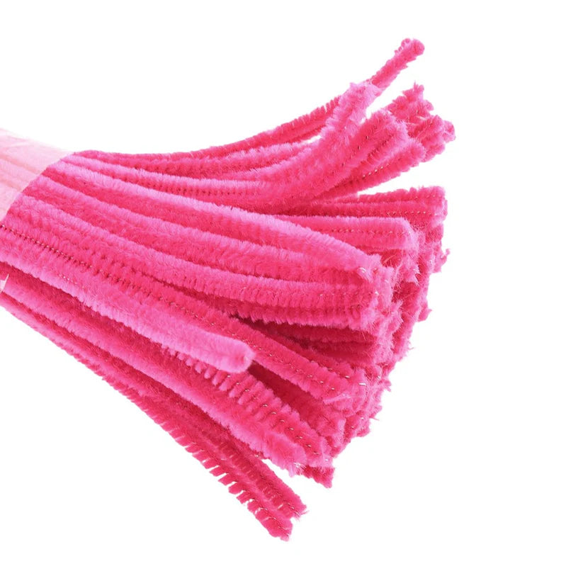 Magenta color Pipe Cleaners, Pipe Cleaners Craft, Arts and Crafts for Kids, Crafts, Craft Supplies, Art Supplies (pack of 100)