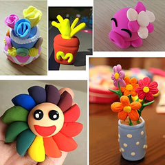 Molding Clay Toy (120 Gm) (Pack Contains 12 Colour Clays and 3 Clay Tools)