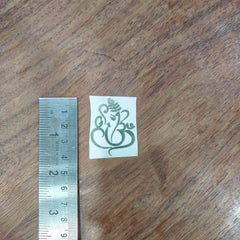 1.5 INCH GANPATI METAL STICKER