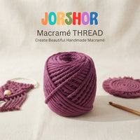 Macramé Thread– 200g ( Purple Colour )
