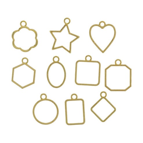 10 In 1 Golden Small Bezels Set