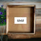 Square Teak Wood Polished Floating Frame with Transparent Acrylic Base for Resin & Flower Preservation (12x12 inch)