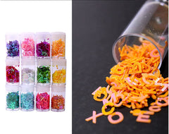 alphabet glitter set