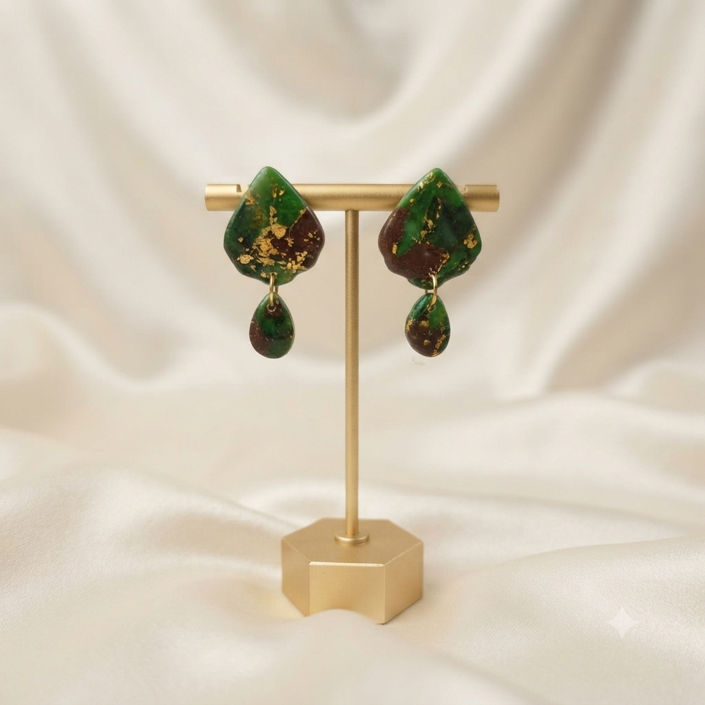Handmade Jewelry Earring, Polymer clay B1-07