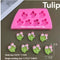 7 cavity tulip mini bouquet candle mould