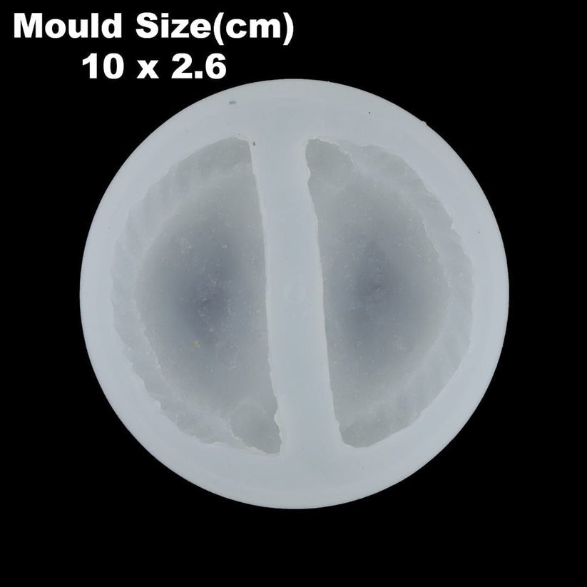 2 Cavity Gujiya Shape Candle Mould