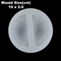 2 Cavity Gujiya Shape Candle Mould