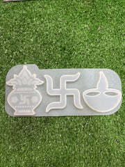Kalash Swastik Diya Mould