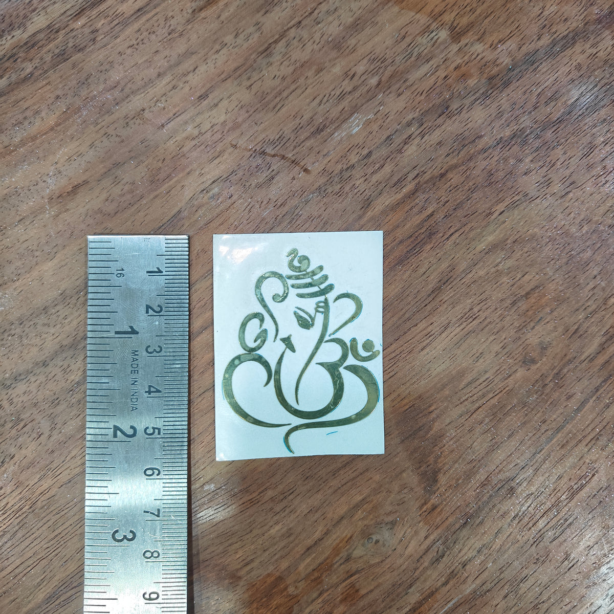 2 INCH GANPATI METAL STICKER