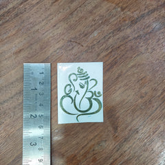 2 INCH GANPATI METAL STICKER