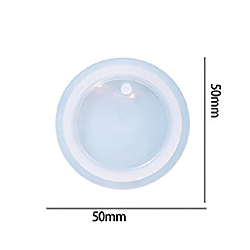 2 inch round keychain and pendant mould
