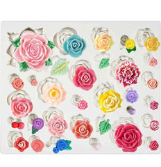 32 cavity embed flower candle mould