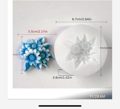 Sun Flower Botanical Candle Flower Mould