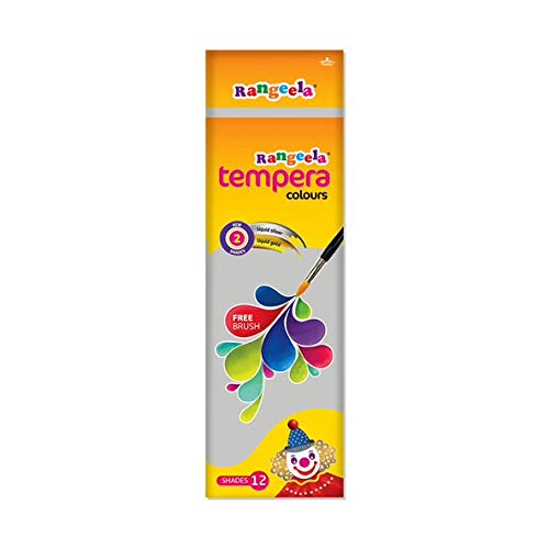 Rangeela Colours 12 tubes of 3ml for resin art painting DIY craft and creative artwork