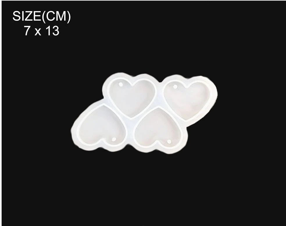 4cavity keychain and jewellary mould