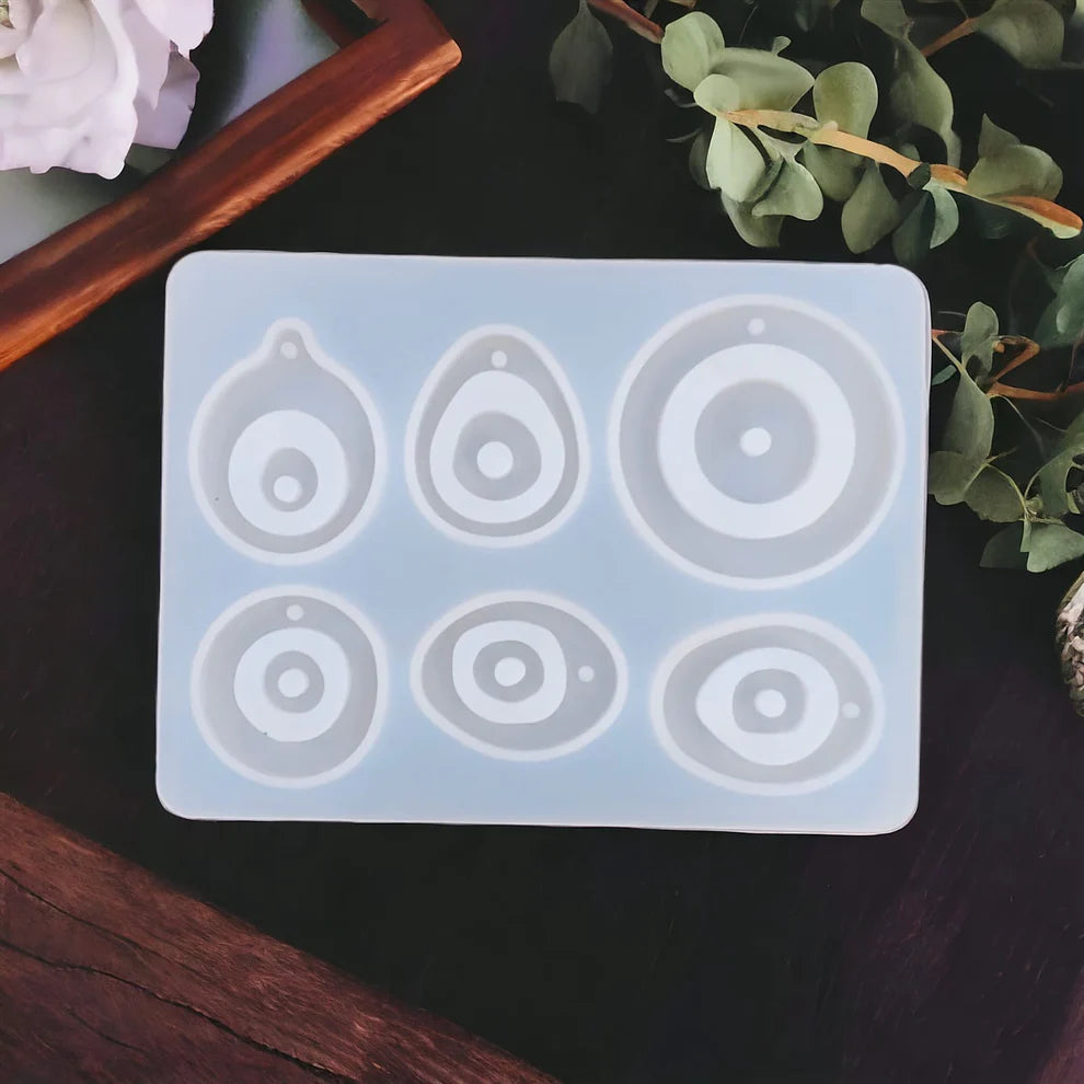 6 in 1 evil eye keychain mould