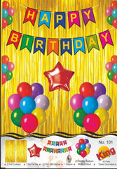 multi color birthday kit