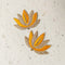 Marigold Yellow Zardozi Lotus Patch Set of 2 – Handmade Gold Bead & Thread Work Applique for Dupatta, Blouse & Craft
