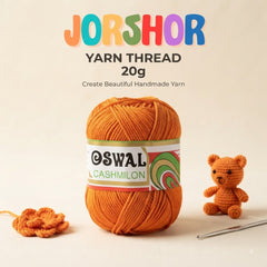 Oswal Cashmilon Yarn Thread – 20g ( Dark Orange Colour )