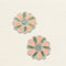 Handcrafted Daisy Flower Applique – Pearl, Bugle Bead & Thread Work Patch for DIY & Hampers