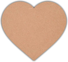 Plain Heart MDF Cutout Shapes for Painting & Craft – Wooden DIY MDF Board