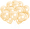 Off White Metallic Balloons for Birthday & Party Decoration (pack of 25)