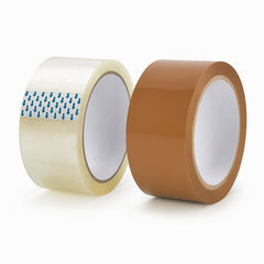 Packing Tape Combo Brown and Transparent Tape Strong Adhesive & Tear Resistant | Ideal for Shipping, Carton Sealing, Packaging & E-commerce
