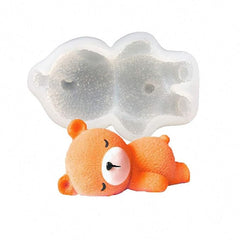 Trending Sleeping Teddy Silicone Mould