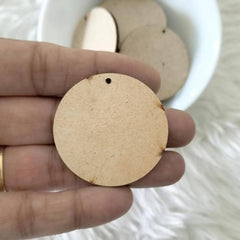 2 Inch WITH HOLE MDF Cutout Shapes for Painting & Craft – Wooden DIY MDF Board for Keychain , Hanging Gift 2.2 MM