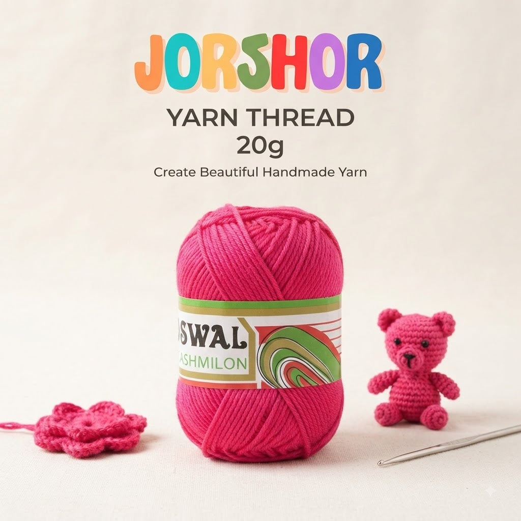 Oswal Cashmilon Yarn Thread – 20g ( Pink Colour )