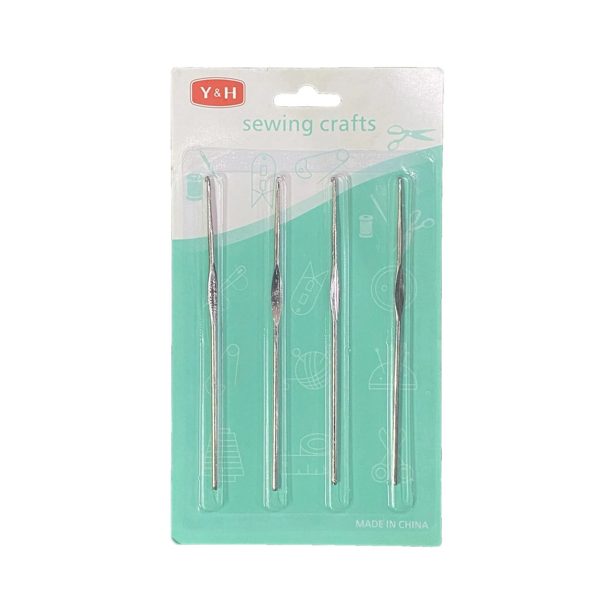 4 in 1 Steel Crochet Hook Set | Small Size Crochet Needles for Fine Work