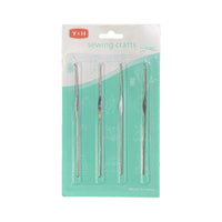 4 in 1 Steel Crochet Hook Set | Small Size Crochet Needles for Fine Work