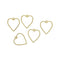 5 In 1 Golden Heart Bezels Set