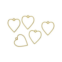 5 In 1 Golden Heart Bezels Set