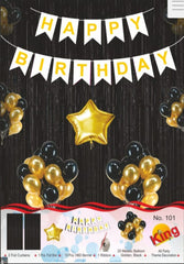 Black theme birthday kit