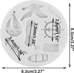 Marine Theme Embed Mould for Candle