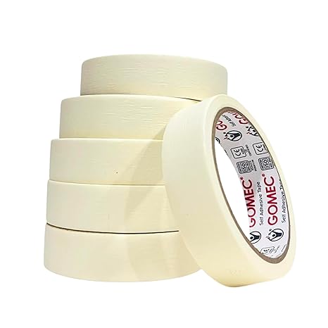 White Masking Tape Roll for Painting Art Craft DIY Projects Surface Protection Packaging and Labeling