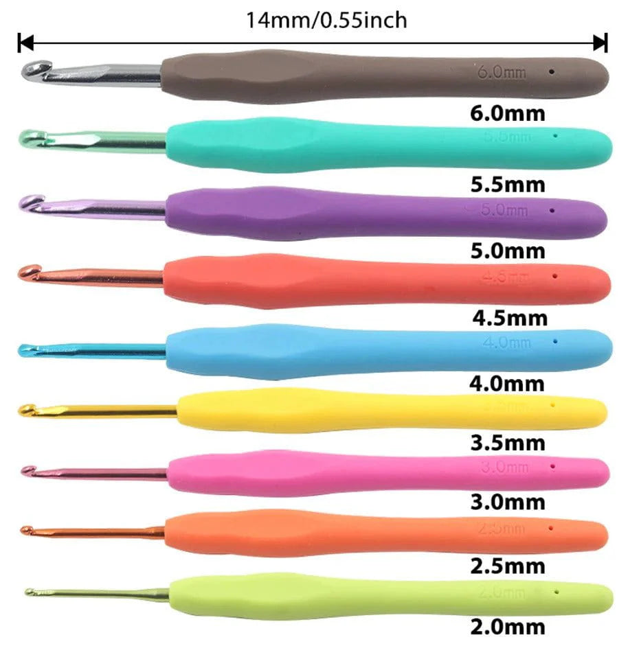 9 in 1 Crochet Heavy Hook Set | Large Size Crochet Needles Kit for Thick Yarn