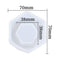 6 Corner Flower Pot candle Mould