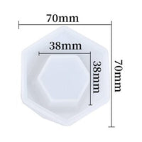 6 Corner Flower Pot candle Mould