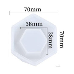 6 Corner Flower Pot candle Mould
