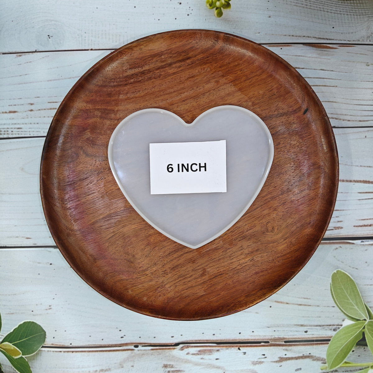 6 INCH PLAIN HEART SHAPE MOULD