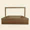 Natural Wood Slatted Basket with Handle for Hampers, Display & Storage – 12 x 12 Inch